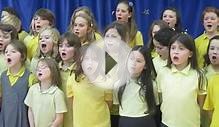 The school choir singing a Christmas song Dec 2012